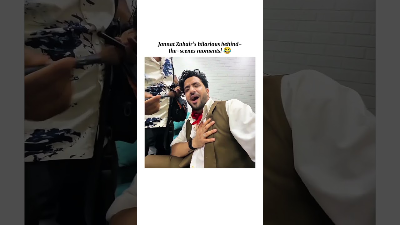 😂 Jannat Zubair's Funniest Behind-The-Scenes Moments! 🤣🎬 #Shorts #jannatzubair