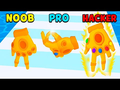 NOOB vs PRO vs HACKER - Glove Power