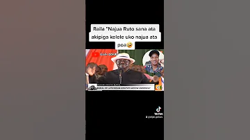 Uyu Ruto Nimefanya Na Yeye Kazi Kwa Muda Murefu Namjua Sana Ata Poa Tu 