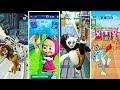 Madagascar vs Masha And The Bear vs Kung Fu Panda vs Tom and Jerry Tiles hop