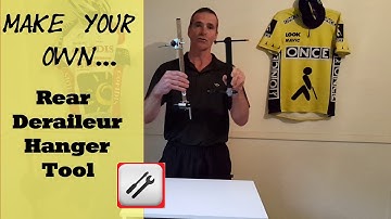 Homemade rear derailleur hanger tool