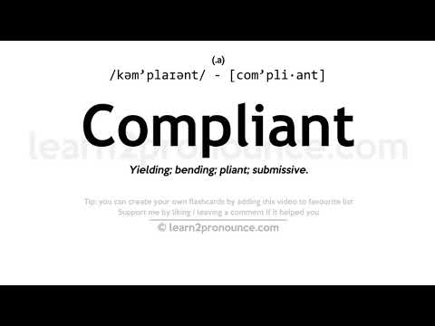 Произношение уступчивый | Определение Compliant