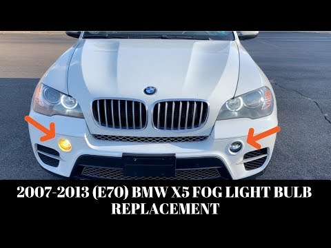 2011- 2013 (E70) LCI  BMW X5 FOG LIGHT BULB REPLACEMENT