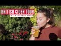 Americans Try British Cider | Thatchers Cider Tour | Travel Beans & The Way Away In England Part 2