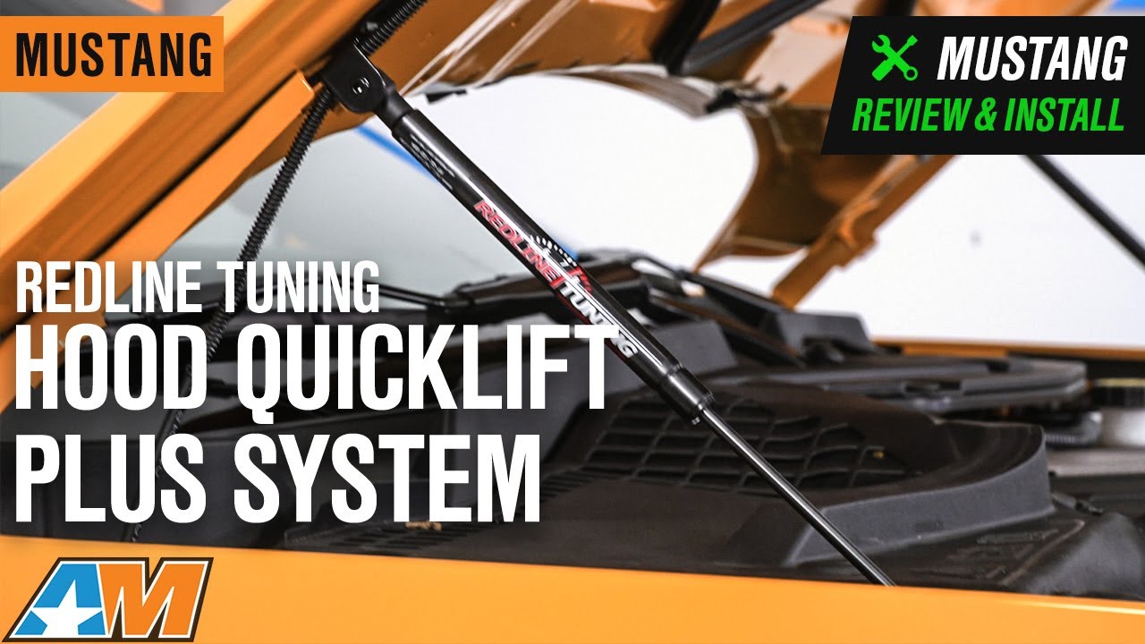 performance parts bmw 2018-2019 Mustang RedLine Tuning Hood QuickLIFT PLUS System Review & Install