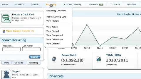 Recurring Billing PayJunction Online Virtual Credit Card Payment Processing