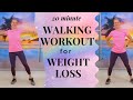 20 minute Walking Workout for Weight Loss | Walk at Home Full Body