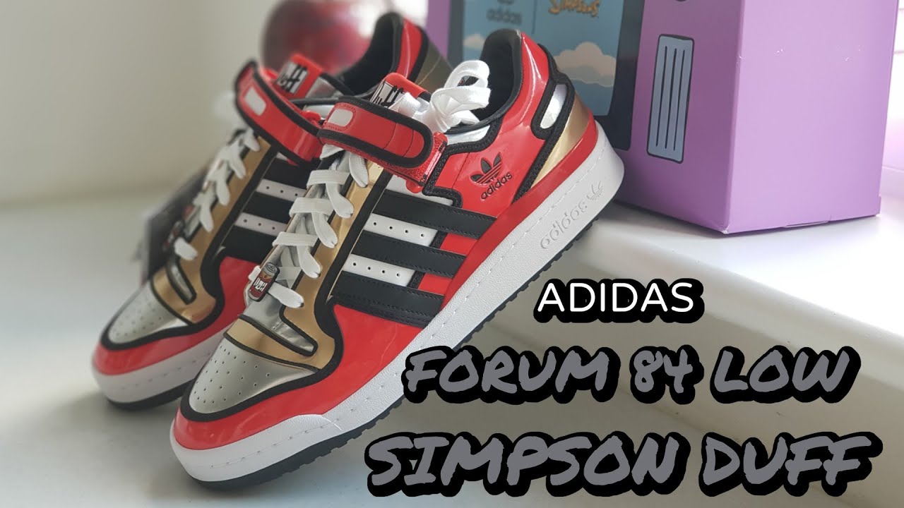 Adidas Forum 84 Low Simpson Duff Beer - YouTube