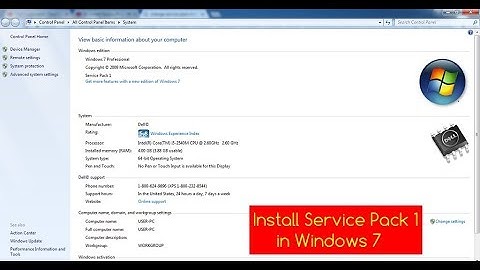How To Change Windows 7 into Windows 7 with Service Pack 1, SP2 and SP3