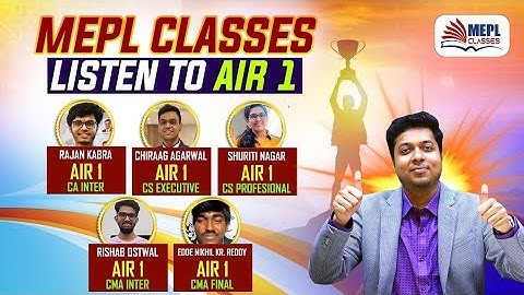 MEPL Classes - Where Students Meet Career | CA CS CMA | Mohit Agarwal