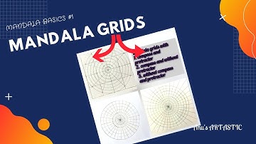 #1. Mandala grid with compass and protractor, without protractor, without compass and protractor