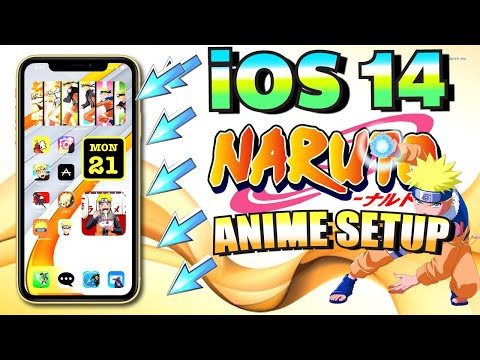 Ios 14 Anime Home Screen Setup Naruto Free Customization Anime How To Widgets And App Icons Youtube