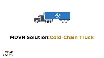 The cold chain vehicle with the latest telematics mdvr 1080p solution