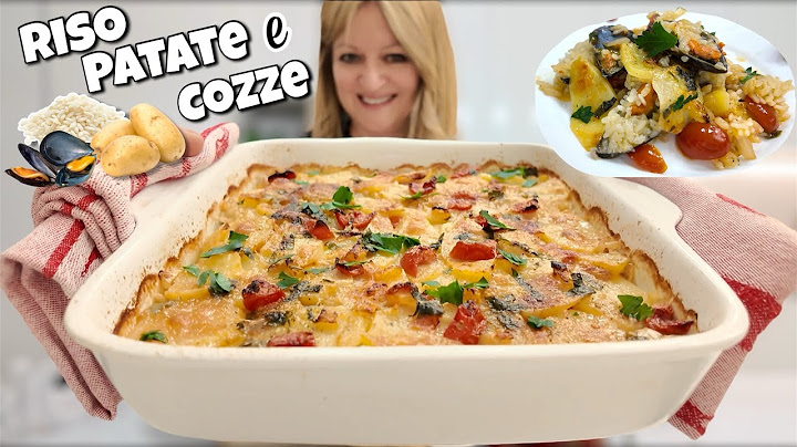 RISO PATATE e COZZE la Tiella Barese TUTTO A CRUDO in teglia FACILE VELOCE BUONISSIMO