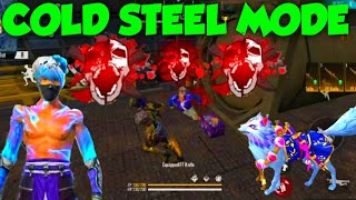 FREE FIRE COLD STEEL MODE GAMEPLAY || 200K+ DAMAGE || BEST MODE EVER || GARENA FREE FIRE || TZG