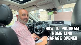 How to program your home link garage opener in your Mazda