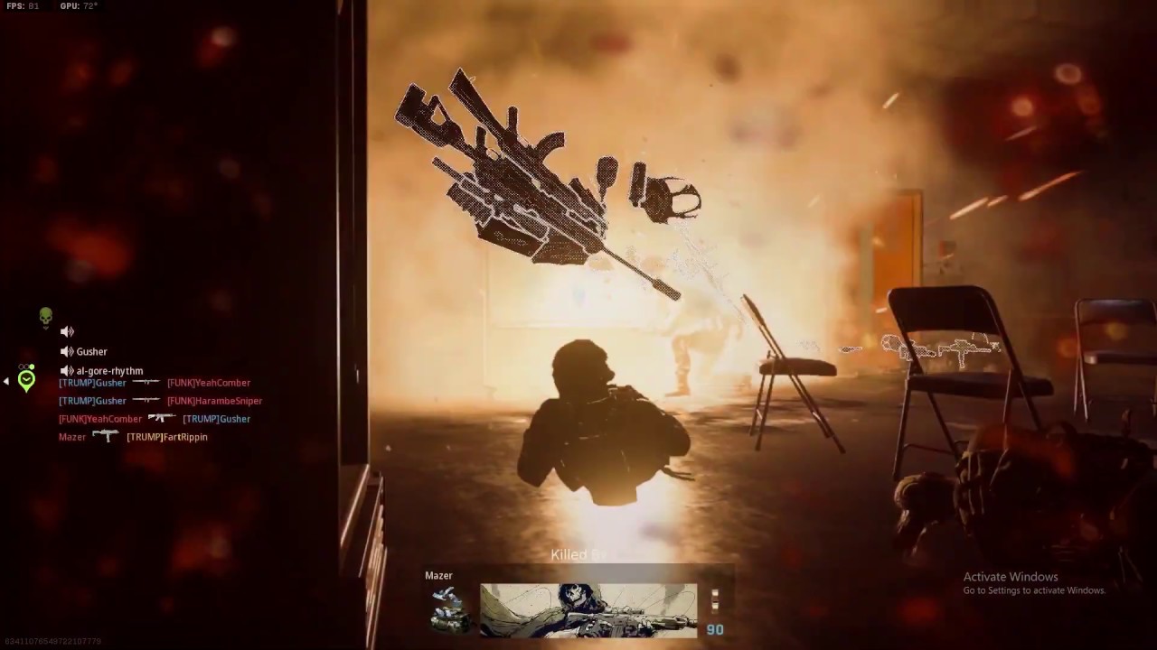 Having a bad day in the warzone.