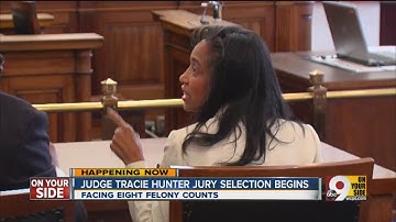 Trial against Judge Tracie Hunter continues