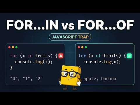 JavaScript for...in vs for...of: Which Loop Should You Use?