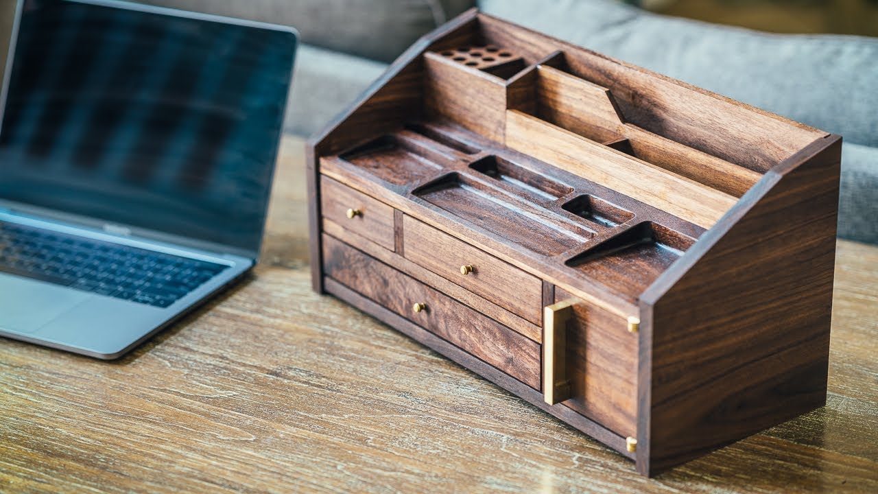 Diy Mid Century Modern Desk Organizer How To Build