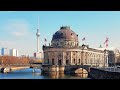 Berlin Walking Tour. Checkpoint Charlie to Berlin TV Tower (Berliner Fernsehturm) Alexanderplatz. 4K