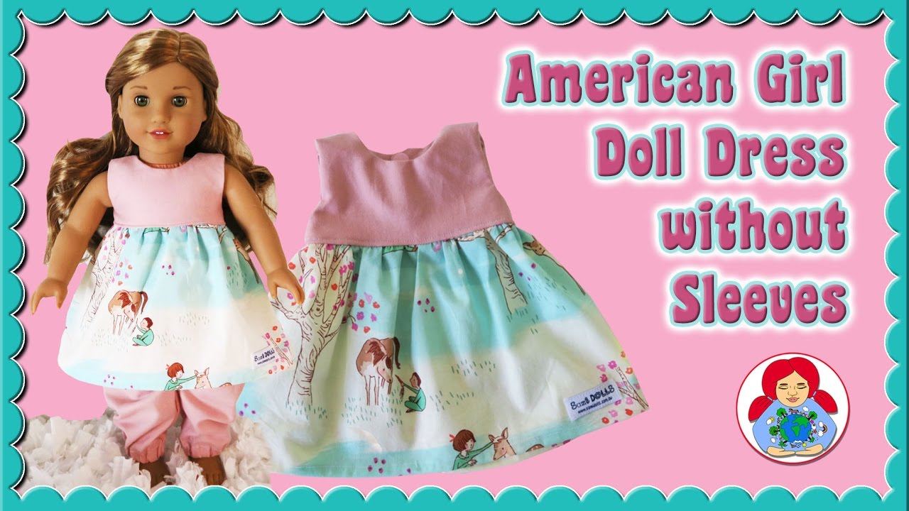 How to | Doll Dress for 18" dolls (American Girl, Generation) • Sami Doll Tutorials - YouTube