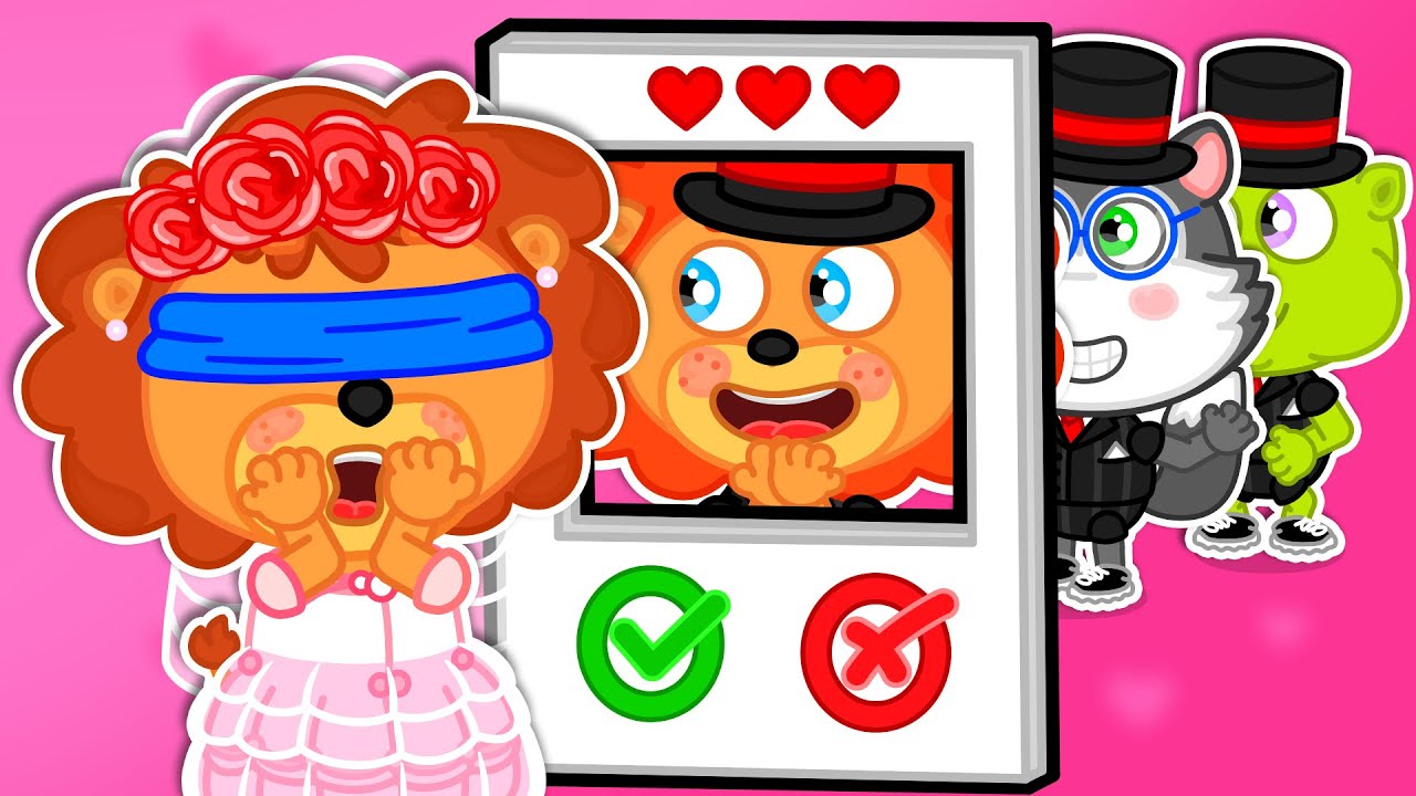 Lion Family | MOM, LET'S PLAY A DATING GAME TO FIND A FRIEND | Cartoon for Kids
