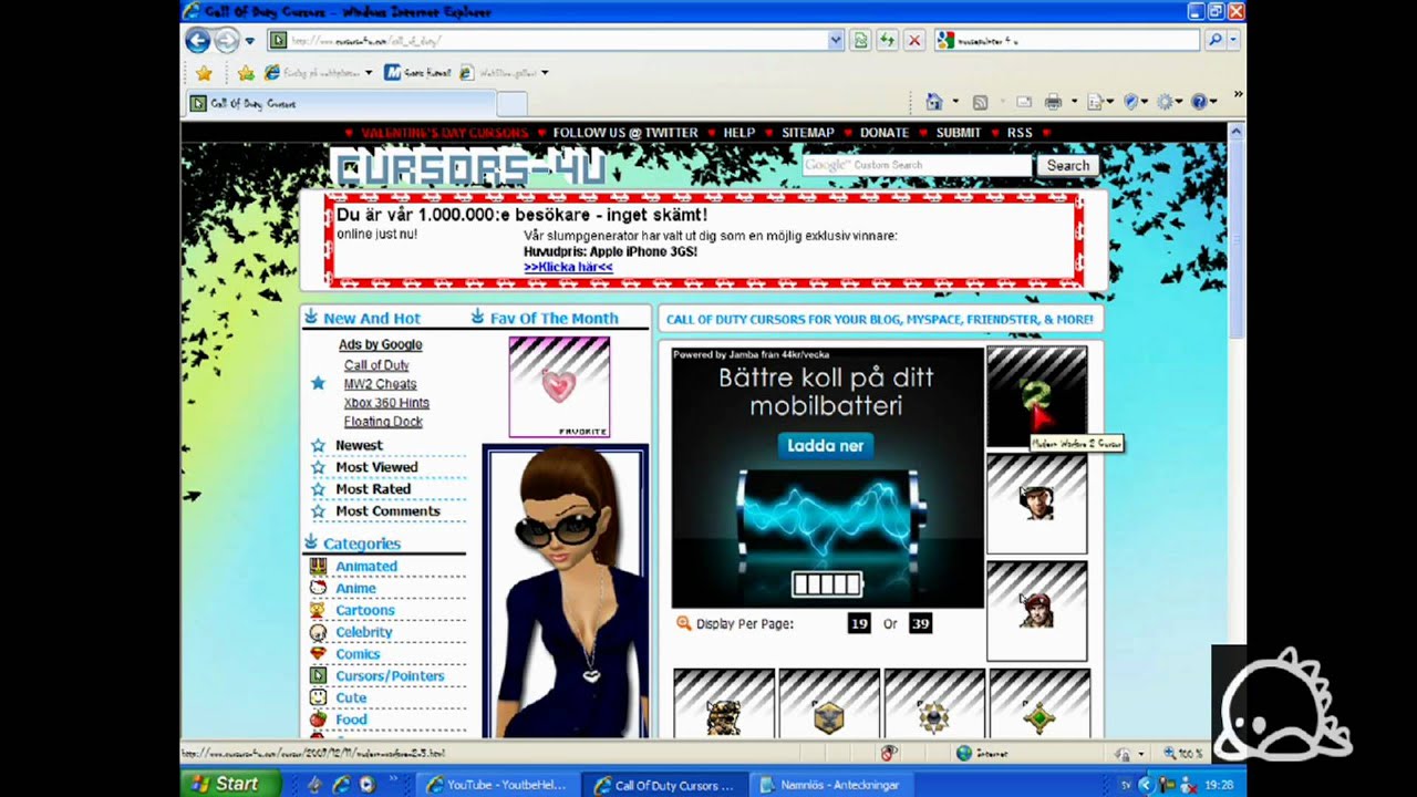 How to get a cool mouse pointer / coursor FREE (HD) - YouTube