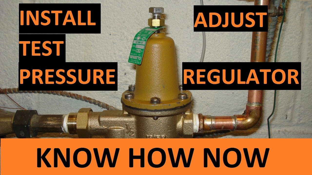 Replace a Water Pressure Regulator 