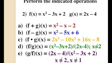 Day 1: Operations on Functions (7.1)
