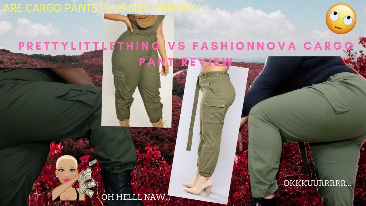 fashion nova plus size cargo pants