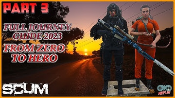 SCUM Beginners Guide Full Journey Form Zero to Hero 2023 Part 3 [A3] TOWN Full Looting