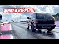 Our LS Swapped Blazer Hit The Drag Strip and Surprised Us All!!! + Mullet Blows His Transmission...