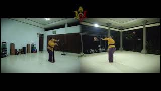 Tari Rejang Sari dari depan belakang