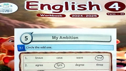 My Ambition 4th Standard English Term2 Unit5 Workbook Answers @illanthendral7