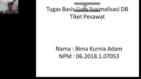 Tugas Normalisasi Database + ERD Tiket Pesawat (Bima Kurnia Adam 06.2018.1.07053)