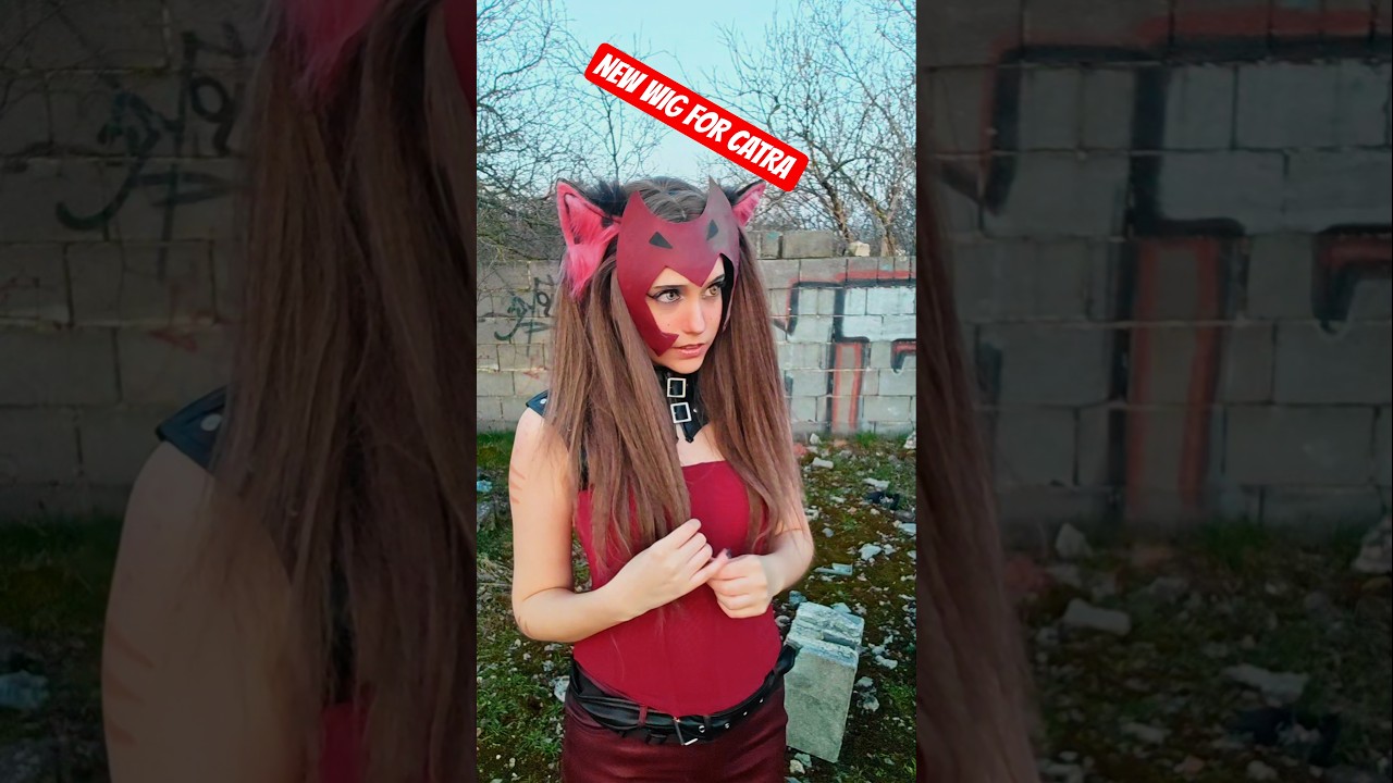 New wig, what do you think? | Catra & Adora @nikkihatsunecosplay #cosplay #shorts