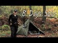 8 Day Solo | Canvas Lavvu | Woodburner | Bushcraft Camp