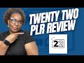 Twentytwo plr review  done for you plr content  indepth review