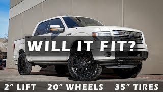 Ford F-150 - 2" Level, 20" Wheels, 35" Tires | Will it Fit |