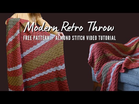 Striped Crochet Blanket Pattern Tutorial