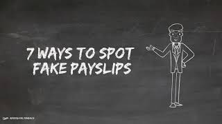 7 Ways to Spot FAKE Payslips