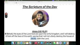 (Amos 9:8) The Scripture of the Day (Defeat Sinful Kingdom)