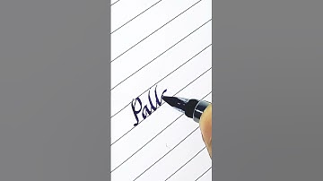 "Pallavi" name calligraphy #shorts