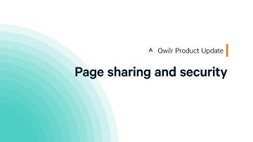 Qwilr Update: Page Sharing & Security for Consistent Sales Processes