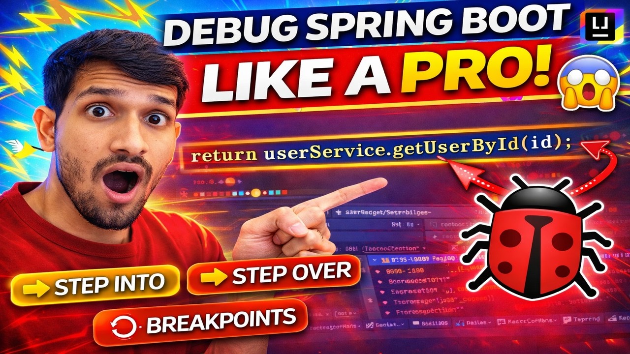 Debug Spring Boot Like a PRO 🚀 (IntelliJ Step-by-Step Tutorial ...