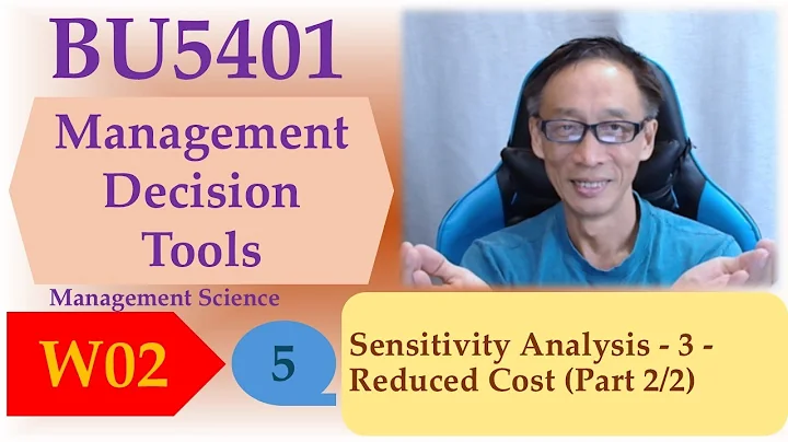 Sensitivity Analysis - 3 - Reduced Cost (Part 2/2)