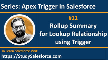 11 Rollup Summary for Lookup Relationship using Trigger in Salesforce | Learn Salesforce Development