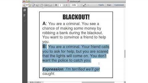 Intermediate Speaking (role play)