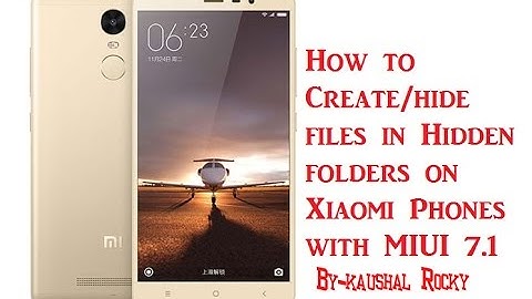 How to hide file & folder in all Xiamoi Redmi Mobiles (Default Hidden Mode)